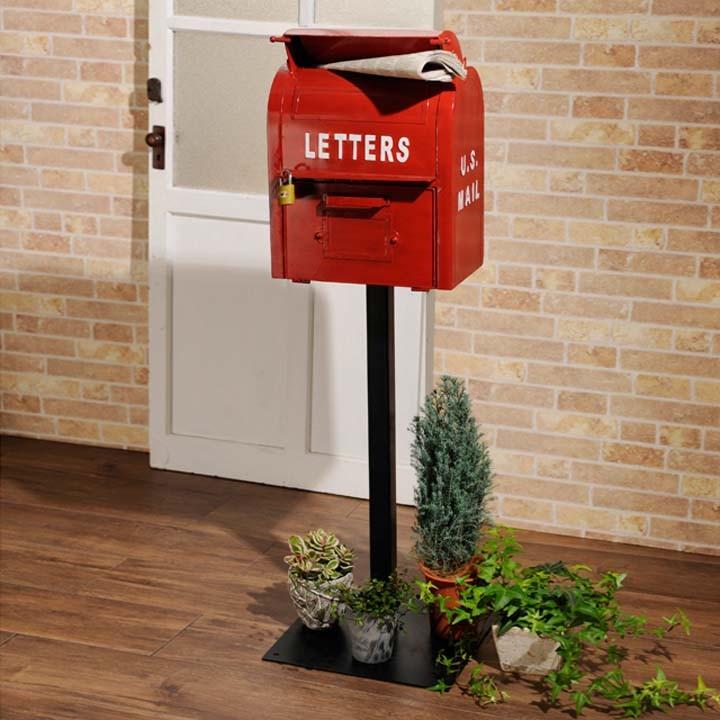 郵便ポスト メールボックス スタンド 郵便受け ビンテージ レトロ U.S.