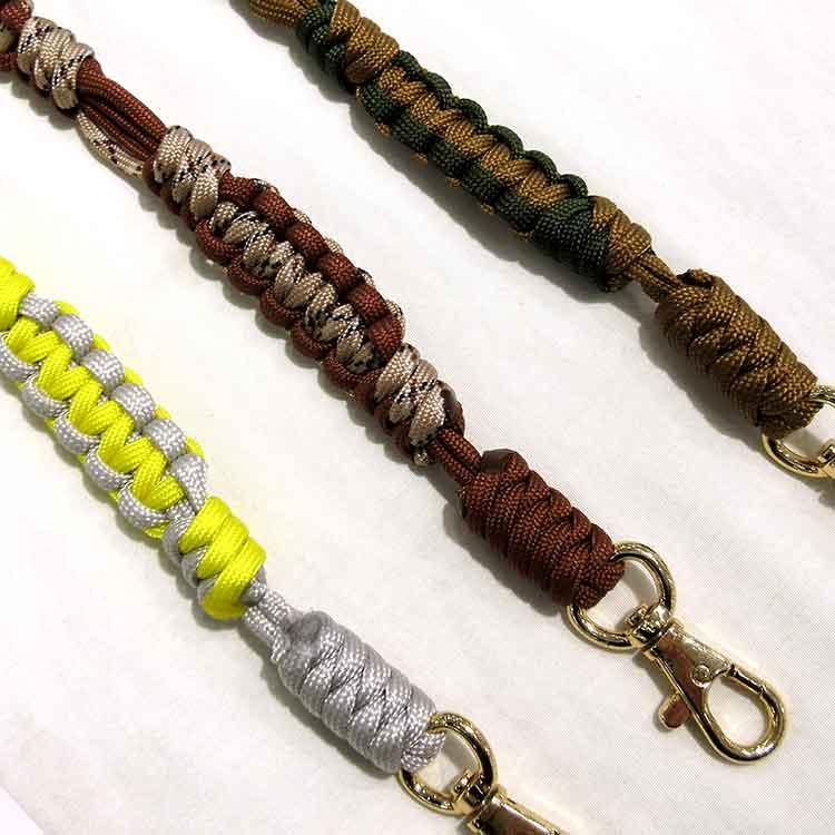 スマホショルダー パラコード 編み込み 長さ調節可能 スマホストラップ