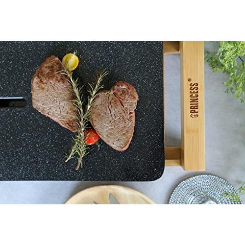 Princess テーブルグリルストーンブラック ホットプレートセラミック