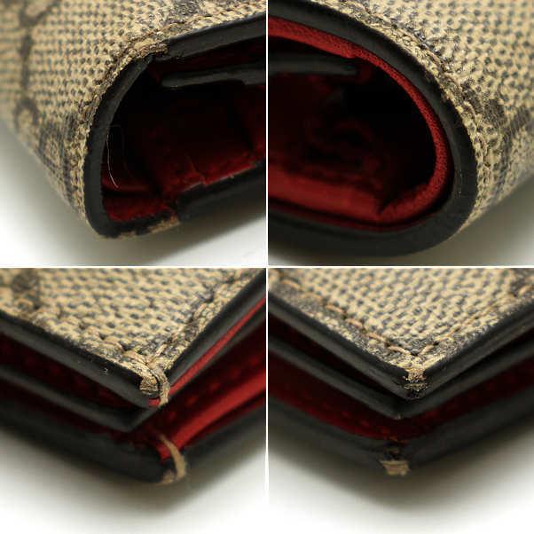 GUCCI（グッチ） チェリー 二つ折りコンパクト財布 476050・1177 GG