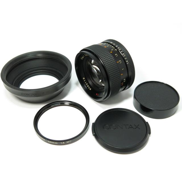 Planar 訳あり Carl Zeiss 50mm F1.4 AE 純正G-11フード フィルター付