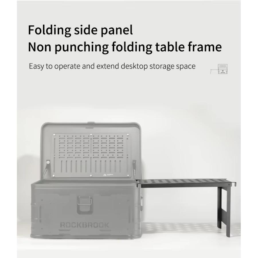 アルミ コンテナ ボックス 50L カスタムベース フルセット Rockbrook
