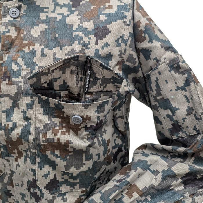 ☆PX品 航空自衛隊 デジタル迷彩 作業服 EC リップストップ 上下セット