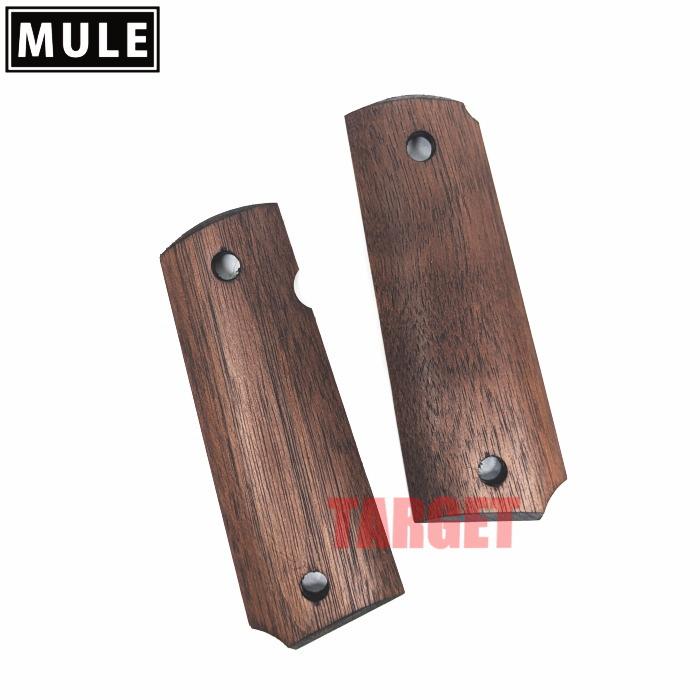 ☆MULE 1911 ガバメント用 木製グリップ ウォルナット スムース