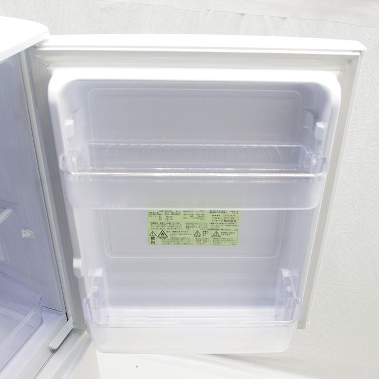 清掃済み SHARP シャープ 冷蔵庫 SJ-D14A-W 2015年 137L シャープ