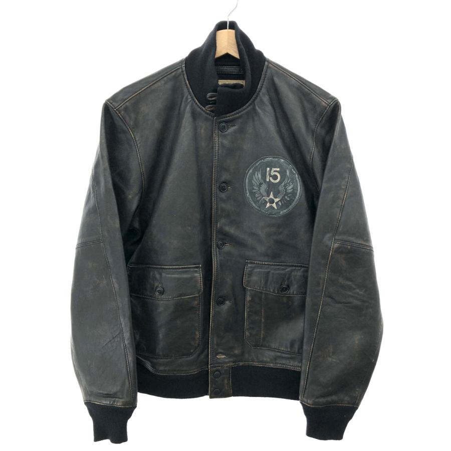 AVIREX アヴィレックス レザージャケット L 6111056 ブラック 羊革