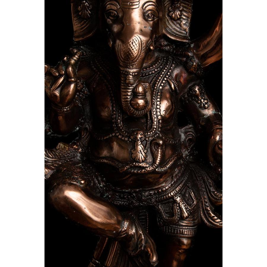 送料無料 ガネーシャ像 神様像 ガネサ ダンシングガネーシャ 85cm 金運