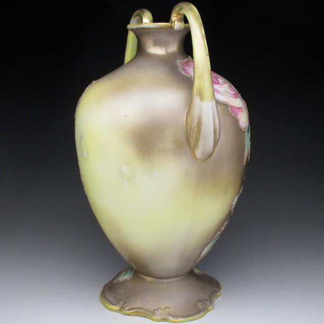 期間限定最終処分特価オールドノリタケメープル裏印変形ボール 金点