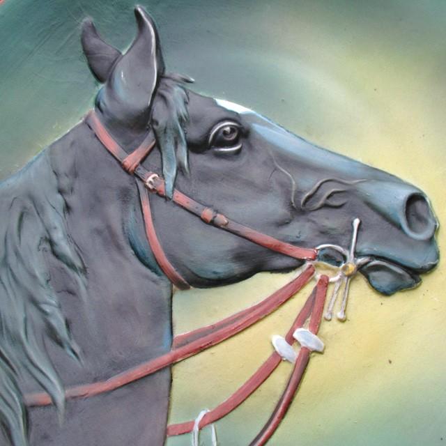 ノリタケ オールドノリタケ モールド馬絵 プレート 27cm