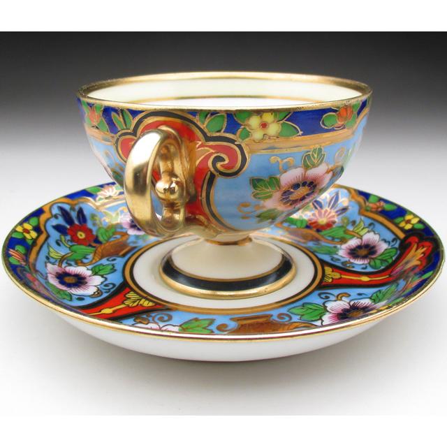 ノリタケ オールドノリタケ 金彩花籠絵 カップ＆ソーサー