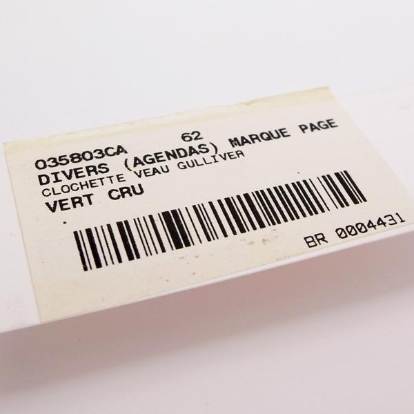 HERMES（エルメス） ブックマーク ノート付 しおり レッド レザー □E