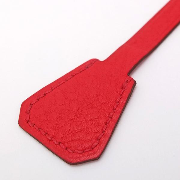 HERMES（エルメス） ブックマーク ノート付 しおり レッド レザー □E