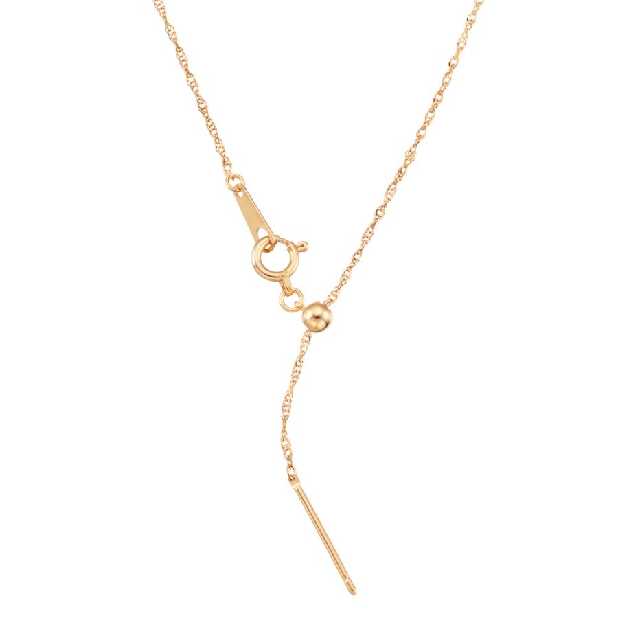 ジュエリーツツミ K18イエローゴールドネックレス（45cm