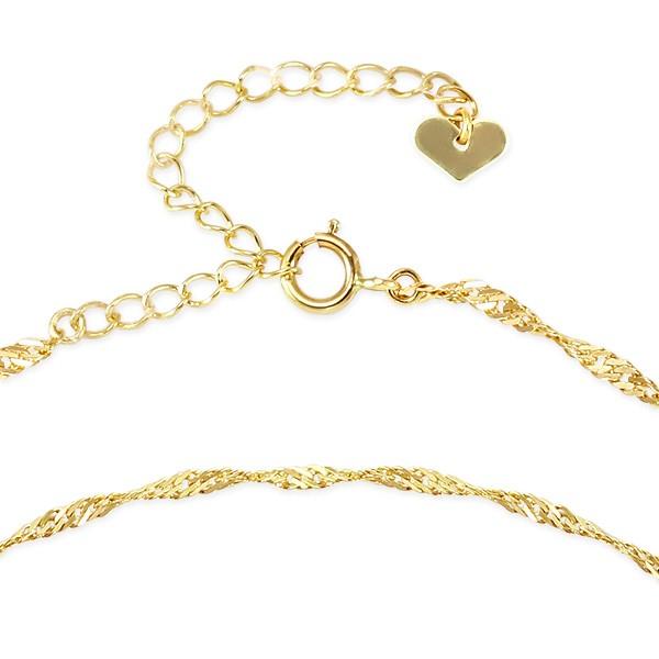 ジュエリーツツミ K18イエローゴールドアンクレット : ジュエリー