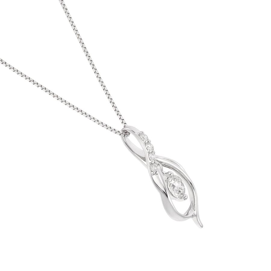 ジュエリーツツミ K18ホワイトゴールド/K14ホワイトゴールド鑑定書付