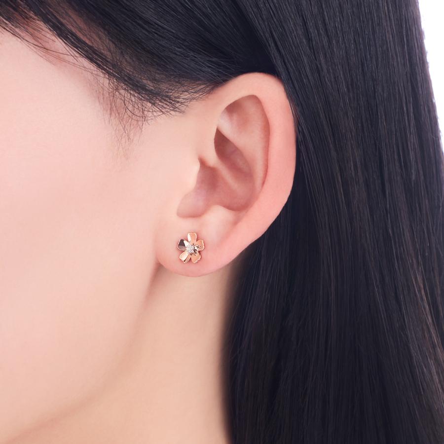 ジュエリーツツミ K10ピンクゴールド/K10ホワイトゴールドダイヤモンド