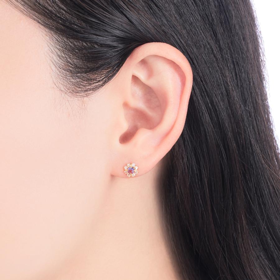 ジュエリーツツミ K18イエローゴールドタンザナイトピアス