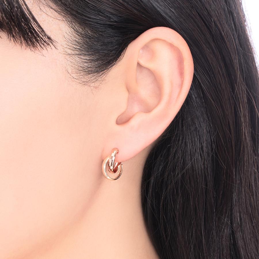 ジュエリーツツミ K10イエローゴールド/K10ピンクゴールドピアス