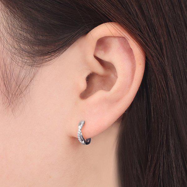 ジュエリーツツミ プラチナダイヤモンドピアス Pt フープピアス 中折れ