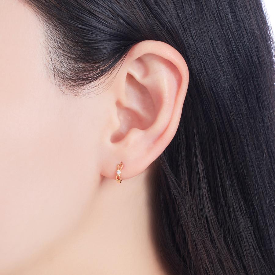 ジュエリーツツミ K18イエローゴールドダイヤモンドピアス