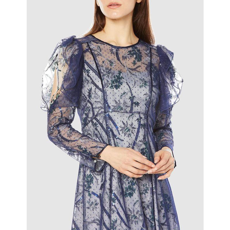 snidel シャイニーエンブロイダリーワンピース