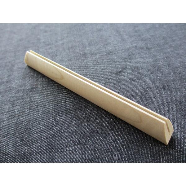 三味線 撥鞘(バチサヤ/撥さや/撥サヤ) 木製 朴 13cm 細溝 : TPmusic