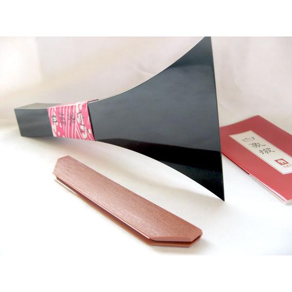 三味線撥(三味線バチ) 白象 津軽用 【14号 黒】 重さ140g 練習用