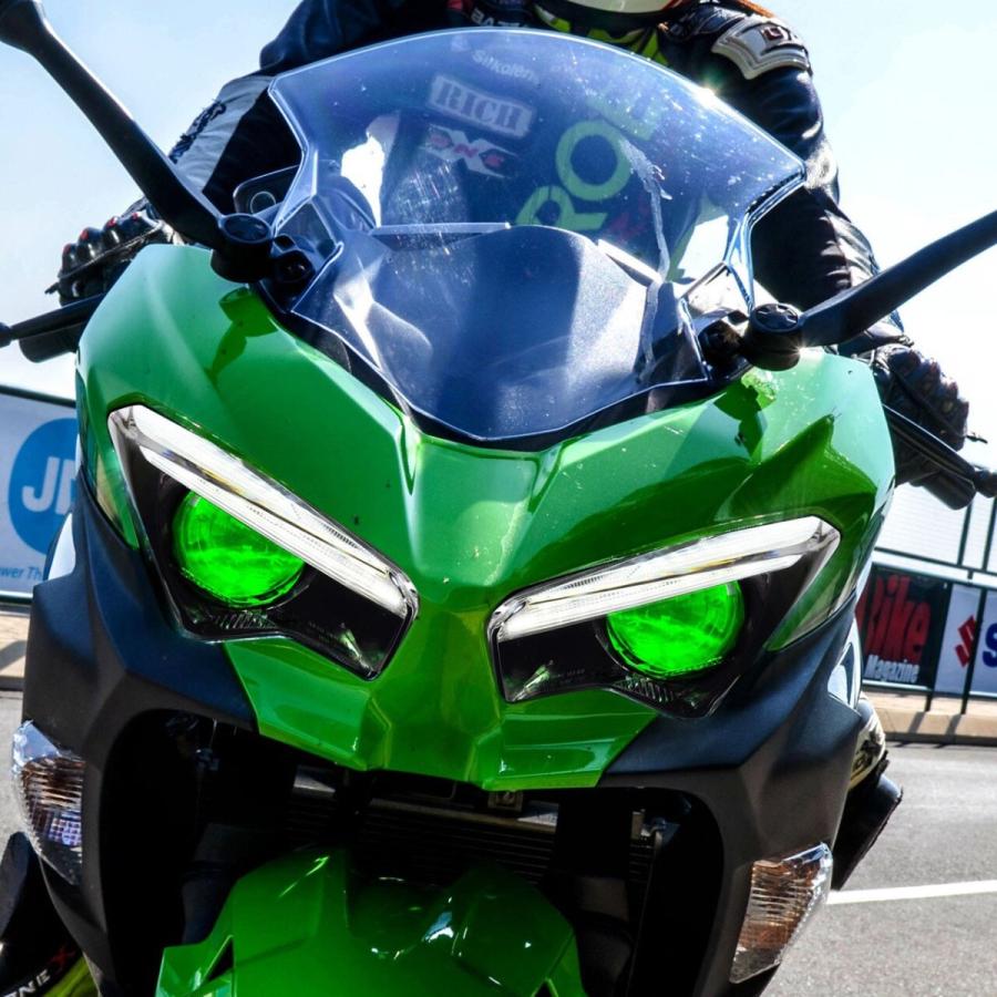 NINJA250 EX250L ZX-6RカスタムLEDヘッドライト ニンジャ
