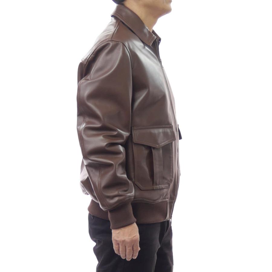 EMMETI（エンメティ） メンズレザーブルゾン FILIPPO NAPPA ブラウン