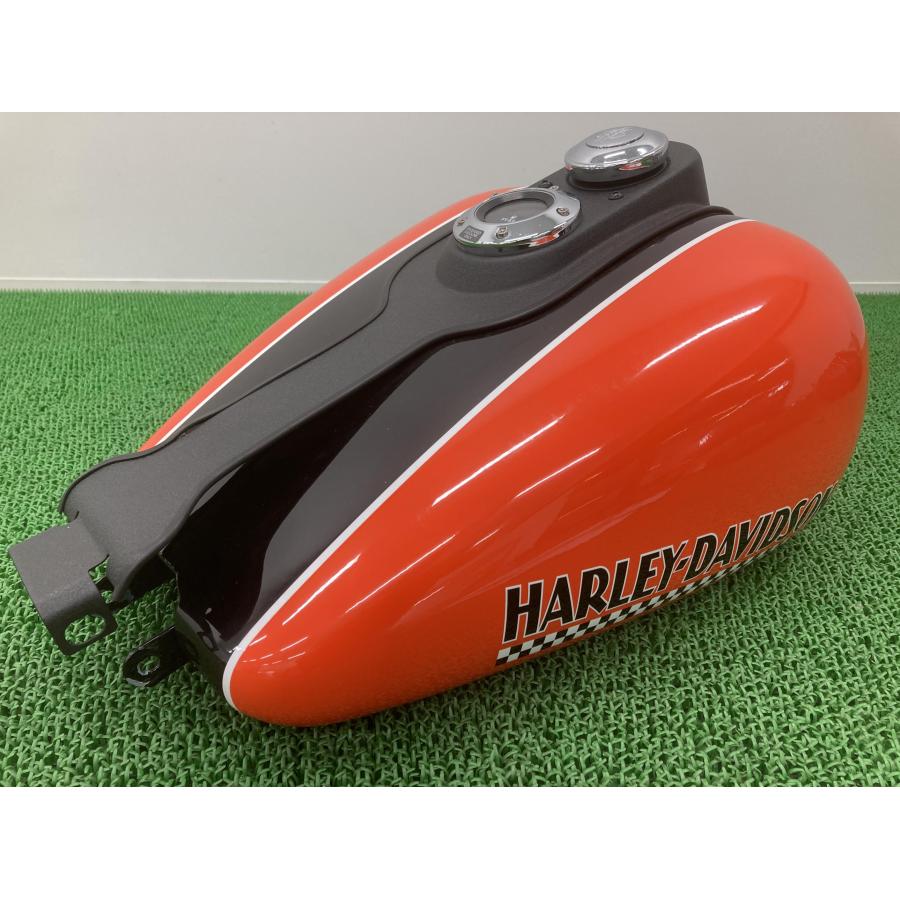 FXD タンク 橙/黒 ハーレー 純正 中古 バイク 部品 エボ ツインカム