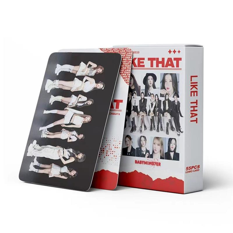 BABYMONSTERグッズ フォト カード 55枚 セット トレカ LIKE THAT 写真