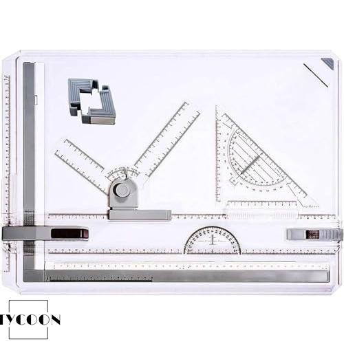 A3 図面 定規付 建築 卓上製図板 傾斜可能 イラスト 背景 工作 製図台