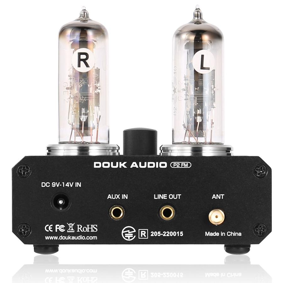 Nobsound P2-FM 6E2 真空管 プリアンプ ステレオ ヘッドホンアンプ