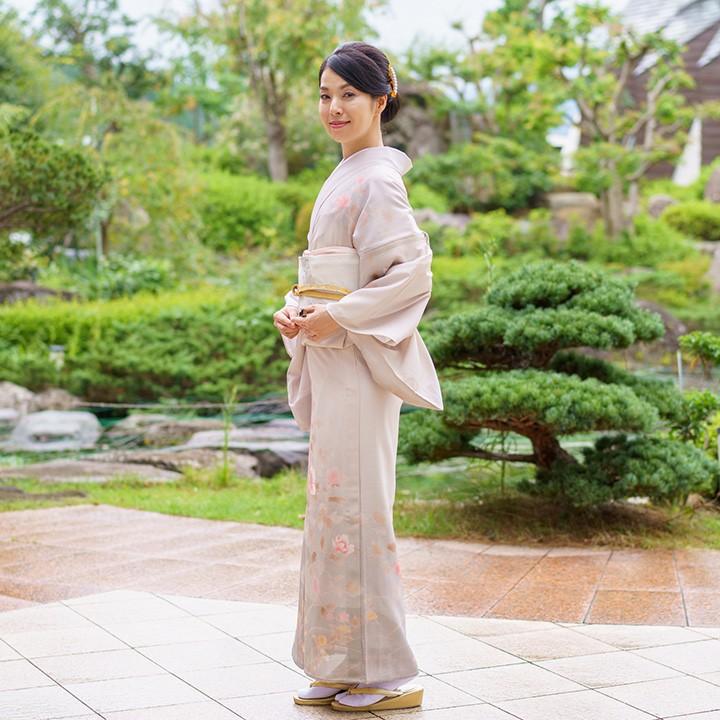 レンタル 夏用 絽 訪問着 フルセット 高級 ROHO-077 薄桜色 結婚式