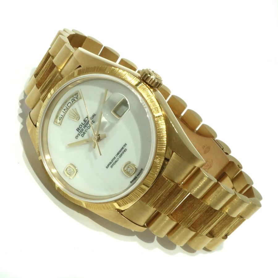 天白】ROLEX ロレックス デイデイト カショロン バーク 18248 腕時計