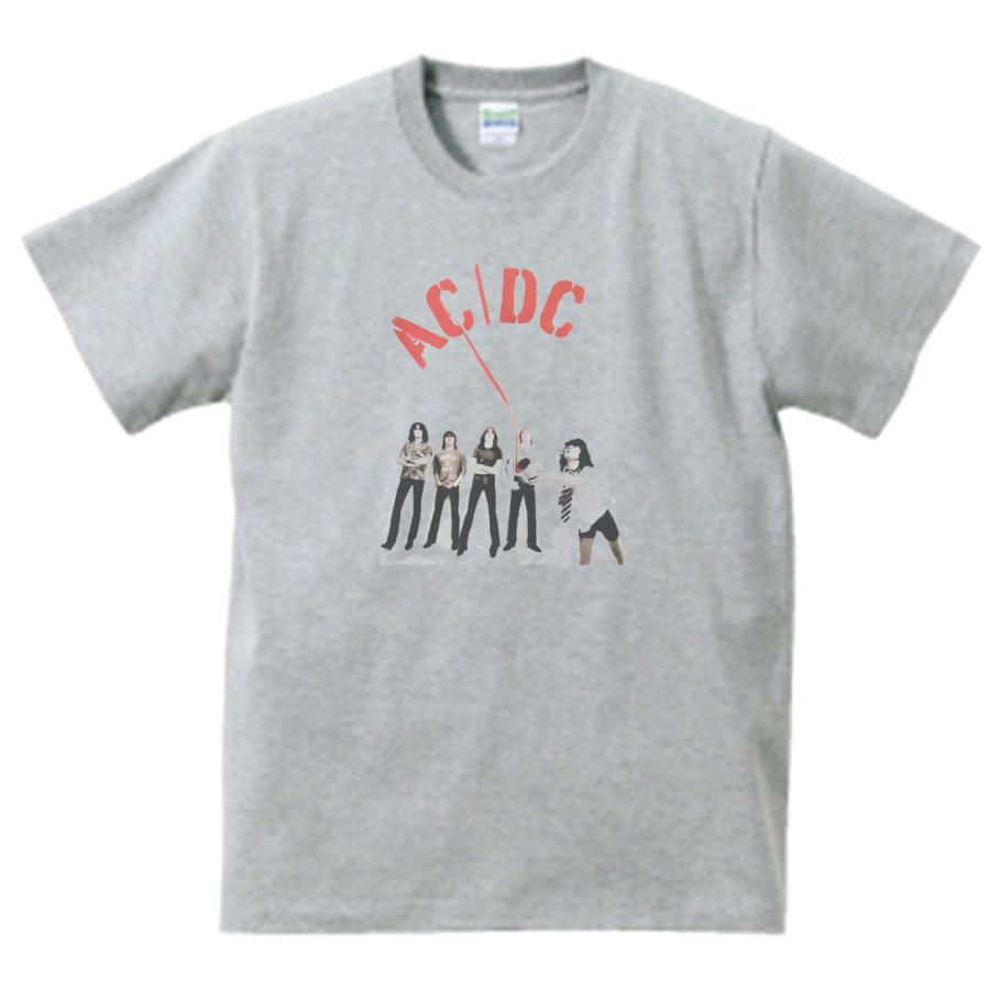 AC/DC 音楽Tシャツ ロックTシャツ バンドTシャツ グレー : うえきたや