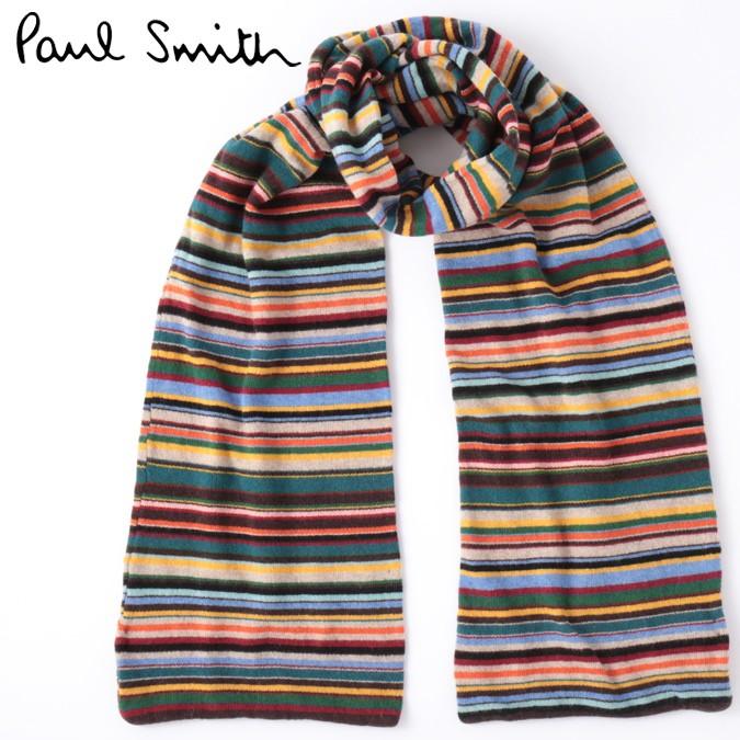 Paul Smith（ポール・スミス） カシミヤ混 ニット マフラー マルチ 180