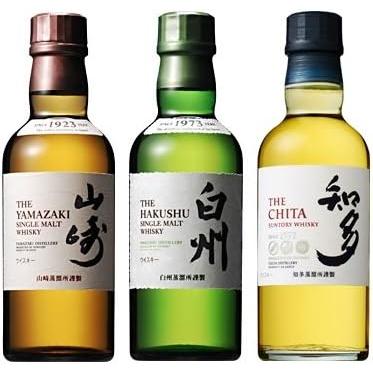 サントリー 山崎＆白州＆知多 シングルモルト 180ml ジャパニーズ