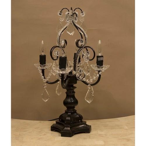 テーブルライト LED 対応 ガラス シャンデリア 4灯 テーブルランプ