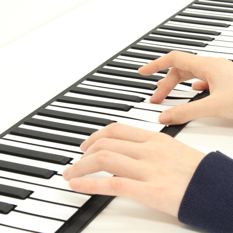 谷村実業 ロールピアノ 88鍵盤 持ち運び 簡単 携帯 簡易 電子ピアノ
