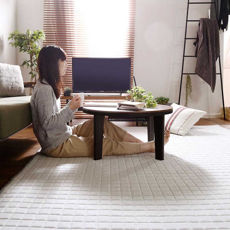 ホームテイスト（HOME taste） こたつ コタツ テーブル 単品 円形 丸形