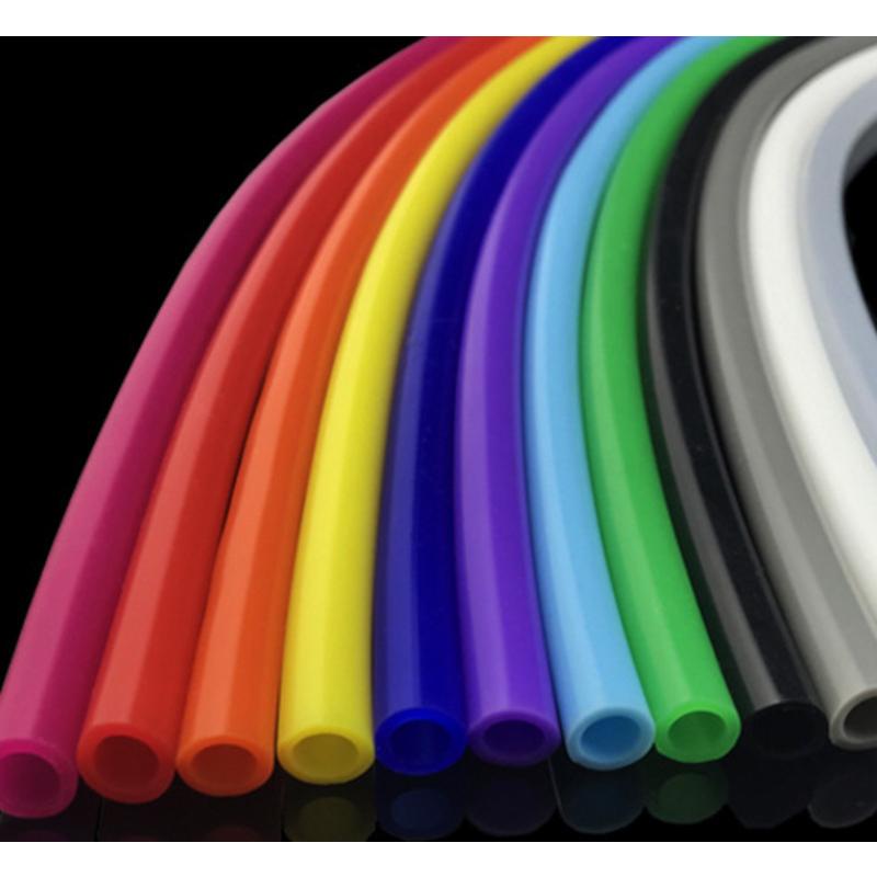 シリコンチューブ カラー 赤 内径4mm 外径6mm 長さ50cm単位 : うさぎの