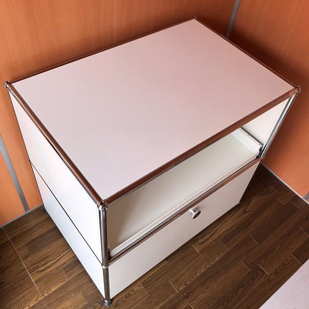 USM Haller ハラーシステム 1列2段キャビネット DD 色：ベージュ