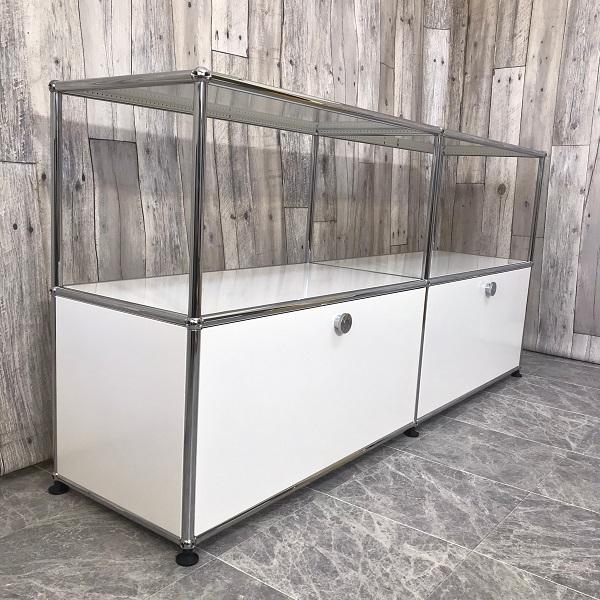 USM USM Haller ハラーシステム 2列2段キャビネット 上段：オープン