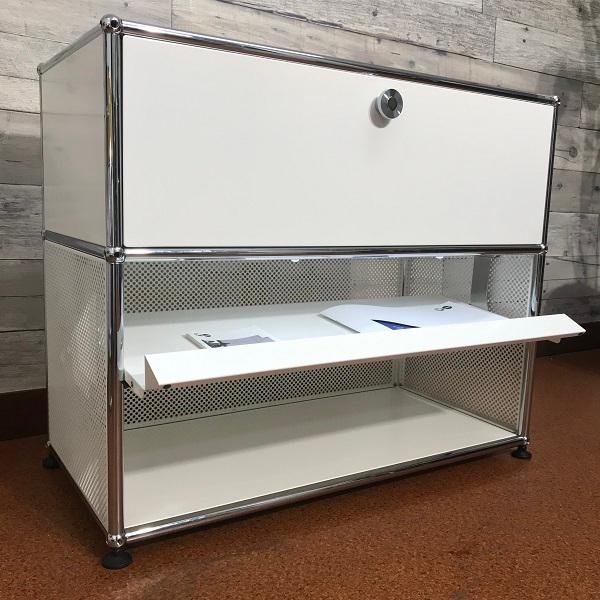 ☆正規品☆USMハラー 1列2段 ガラス天板、ベージュ色 ☆正規品☆USM