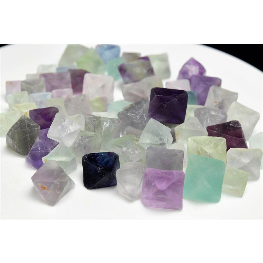 フローライト (約300g) 八面体 原石 詰め合わせ アソート マルチカラー