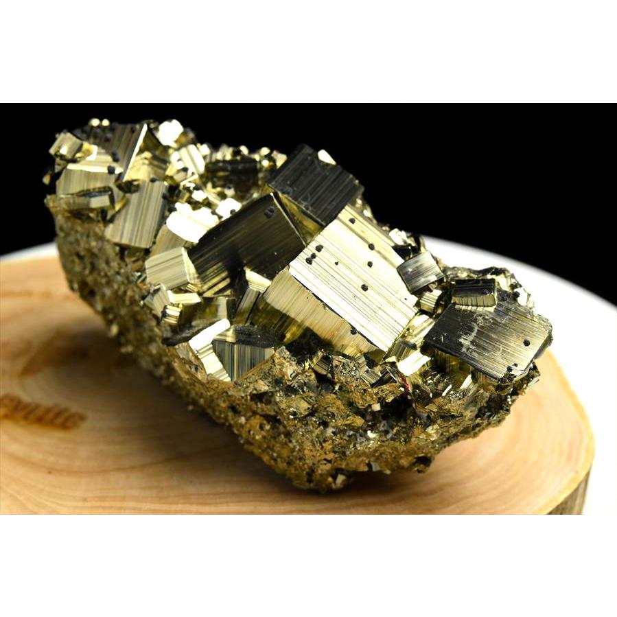 パイライト EXグレード 黄鉄鉱 クラスター (約564g) CUBO Huanzala