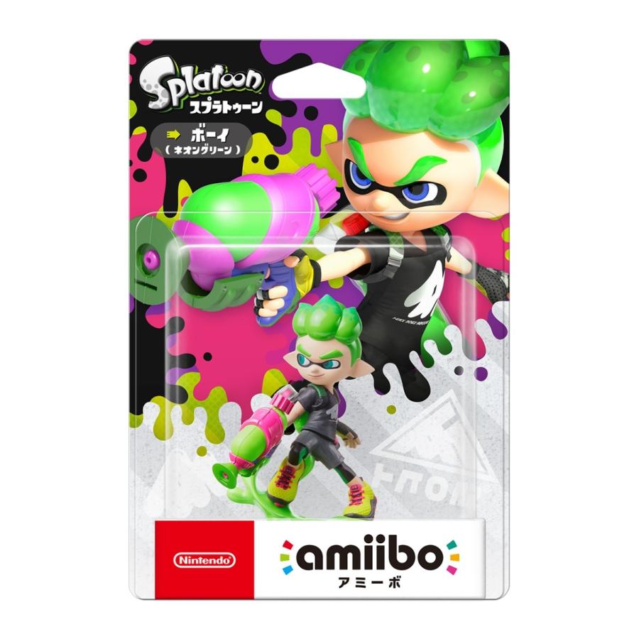 amiibo ボーイ【ネオングリーン】（スプラトゥーンシリーズ） : アップ
