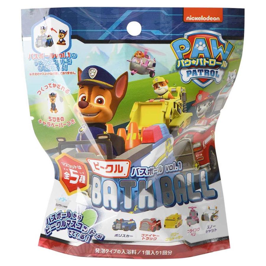 ノルコーポレーション パウ パトロール バスボール マスコット入り入浴