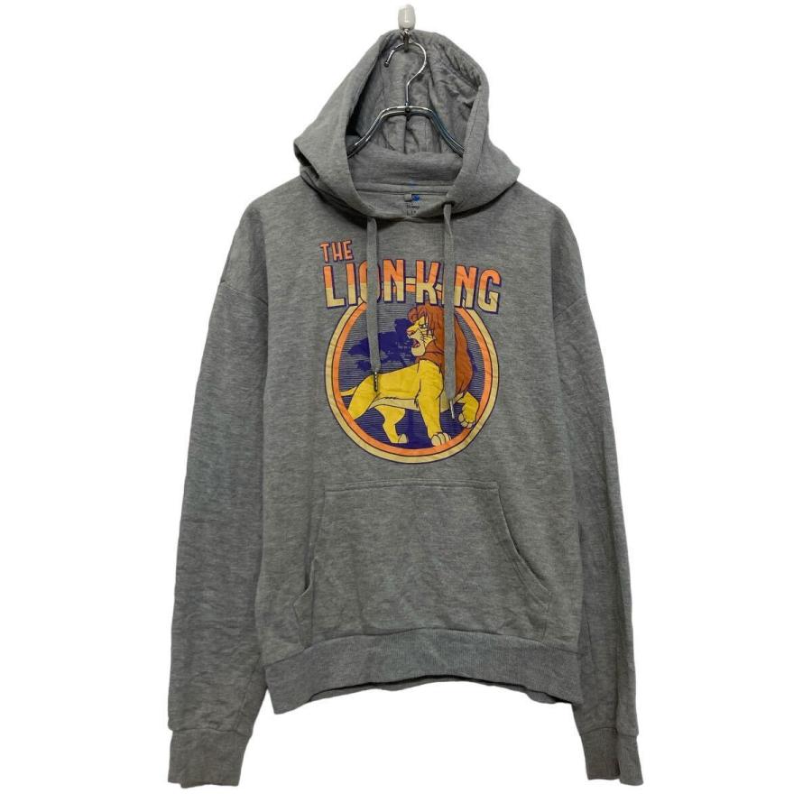 The LION KING プリント スウェット パーカー XXS グレー ライオン